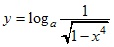 y=loga1/√1-x^4
