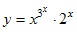 y=x^3^x*2^x 