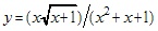 y=(x√x+1)/(x2+x+1)