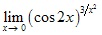 lim x→0 (cos2x)^3/x2