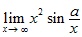 lim x→∞ x2sina/x