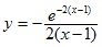 y=-r^-2(x-1)/2(x-1) 