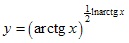 y=(arctgx)^1/2*ln arctgx